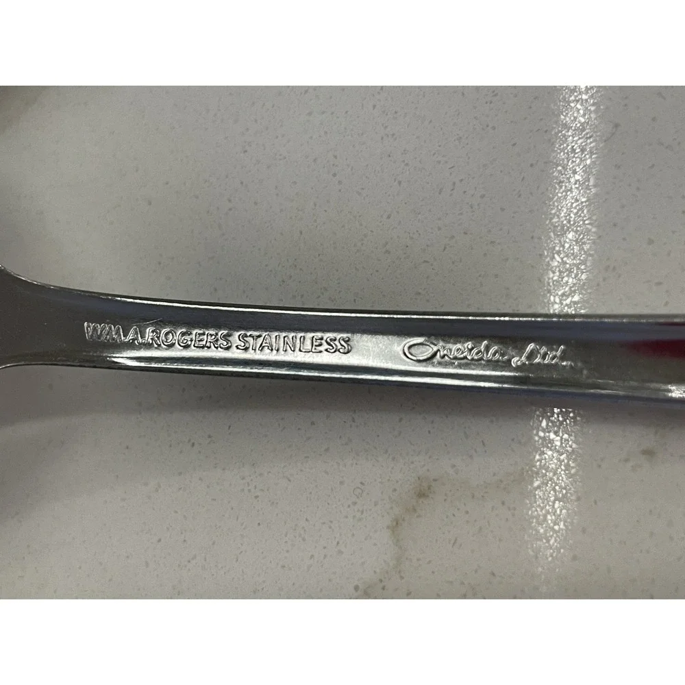 Vintage Friendship WM A Rogers Oneida‎ Spoon Set of 4 Stainless Steel Dessert